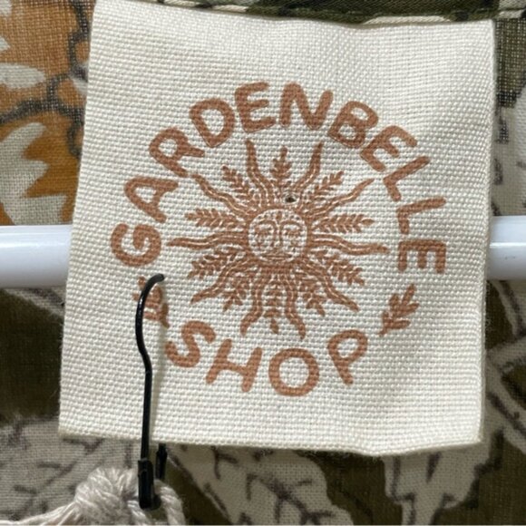 NWT GardenBelle Women's One Size Marlowe Organic Cotton Hand Block Printed Dress - Picture 13 of 16